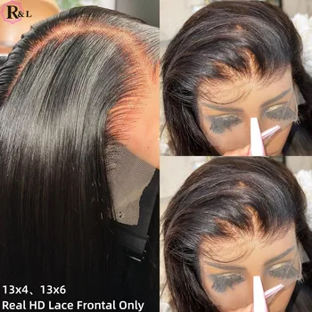 Rulinda 13x6 Парики из натуральных волос на кружеве реального качества, только предварительно выщипанные, прямые Бразильские парики из человеческих волос Remy Hair Парик