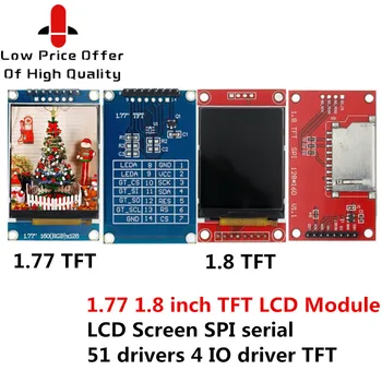 SAMIORE 1,77 1,8-дюймовый TFT ЖК-модуль ЖК-экран SPI последовательный 51 драйвер 4 драйвера ввода-вывода Разрешение TFT 128*160 1,8-дюймовый TFT-интерфейс