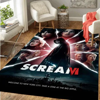 Scream VI Мягкий коврик для гостиной, ковер для спальни, гардероб, коврик для домашних животных, коврик для палатки, Нескользящий коврик, дверной коврик