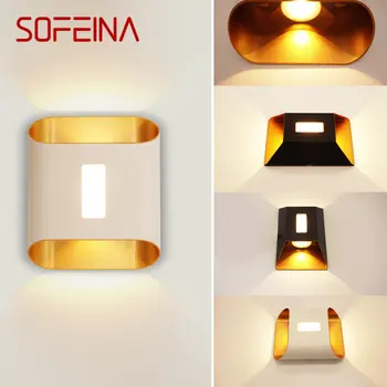 SOFEINA Современные уличные настенные светильники LED IP65 Водонепроницаемые бра Креативный дом Декоративные элементы для балкона