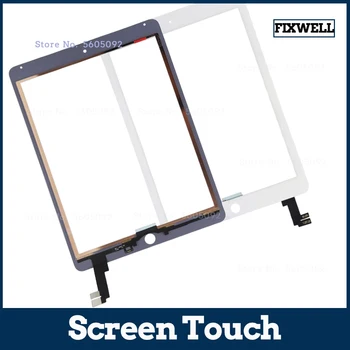 TP Для iPad air 2-го поколения 2014A1566 a1567 Сенсорный Экран Дигитайзер Внешняя Стеклянная Панель Запасные части