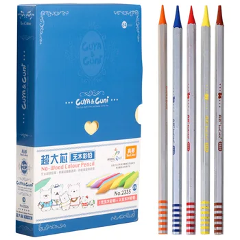 True Color 24-Цветные цветные карандаши для защиты окружающей среды, не содержащие древесины, 2335 Для рисования Студенты рисуют цветными карандашами