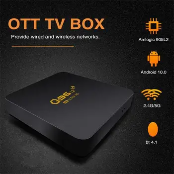 TV Box 4K Smart Media Player 8GB Q96 L2 Сетевая телевизионная приставка Четырехъядерный Wifi Сетевой Плеер Видеоигра Smart TV Box