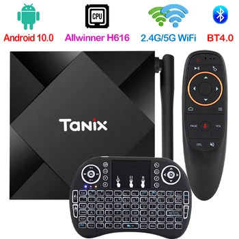 TX6S Android 10,0 TV Box Allwinner H616 H.265 6K 4K 2,4G и 5G WiFi медиаплеер Smart TV BOX 8GB/32GB/64GB 100M LAN