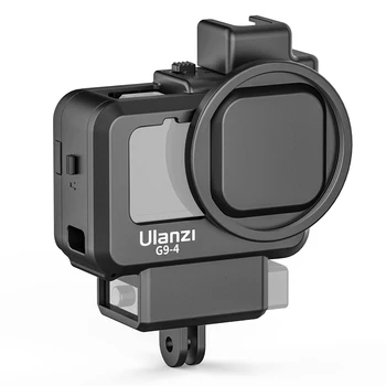 Ulanzi G9-4 Action Camera Video Cage Пластиковый Защитный Чехол для Видеоблога с Двойным Креплением Для Холодного Башмака 55 мм Адаптер Фильтра для GoPro Hero 9