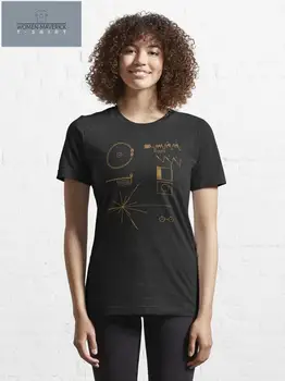 Voyager Golden Record 2023, новые футболки с модным принтом, брендовые футболки с графическим рисунком, уличная одежда для женщин