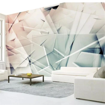 wellyu papel de parede 3D Обои на заказ Полигональные стильные современные минималистичные 3d стереофонические ТВ фоновые стены