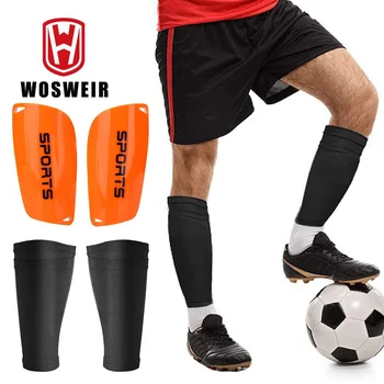 WOSWEIR, 1 пара футбольных щитков для голени, подростковые носки, накладки, профессиональные щитки, Леггинсы, Шингуарды, рукава, защитное снаряжение