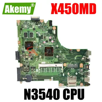 X450MJ N3540 Материнская Плата С Процессором REV 2.0 Для Asus X450 X450M X450MD X450MJ X452M Материнская Плата Ноутбука 100% Тест В порядке