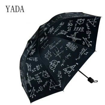 YADA Fashion Charms Mathematics Складной зонт Rain Kids Uv Высококачественный Зонт для женщин, Брендовые Ветрозащитные зонты YS266