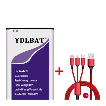 YDLBAT 3200 мАч B800BC Батарея для Samsung Galaxy Note 3 III note3 N9000 N9005 N900A N900 N9002 N9008 N9009 N9006 N9008