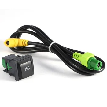 Автомобильный USB AUX Переключатель Жгута проводов USB-адаптера RCD510 RNS315 Для VW Для Golf MK6 Для MK5 Для Sagitar Для Jetta