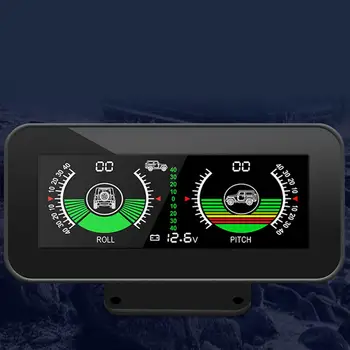 Автомобильный измеритель наклона Электронный компас Индикатор клинометра Автомобильный инклинометр Датчик уровня наклона для внедорожников грузовых автомобилей