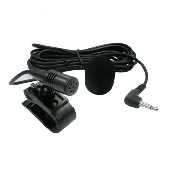 Автомобильный микрофон Micro Radio с разъемом 3,5 мм, микрофон Стерео, Мини-проводной внешний микрофон для автомобильного DVD-радио, портативный микрофон длиной 3 м