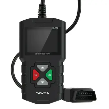 Автомобильный сканер OBD2 YA-201, считыватель кода, детектор неисправностей автомобиля, проверка батареи, инструмент диагностики двигателя На нескольких языках