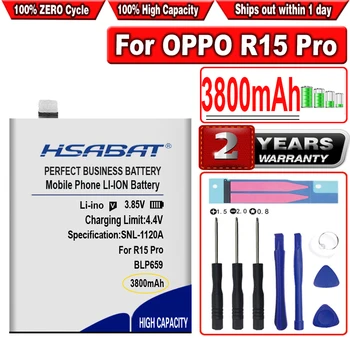 Аккумулятор HSABAT 3800mAh BLP659 BLP663 для OPPO R15 Pro для OPPO R15