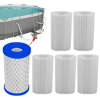 Аксессуары для фильтров для бассейна Сменные Сменные фильтры-картриджи для насосов, совместимые с большинством насосов-картриджей для фильтров для бассейна типа A/C