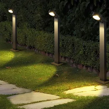 Алюминиевый наружный ландшафтный прожектор для дорожки, газонный светильник IP54, водонепроницаемый 10 Вт, газонный светильник AC85-265V, Садовый уличный светильник