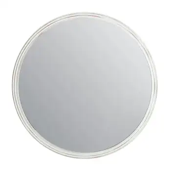 Белое зеркало 30 дюймов. Зеркало в круглой резной раме