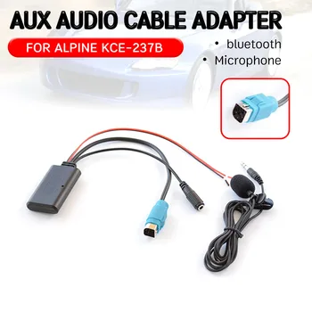 беспроводной аудиоинтерфейс bluetooth Aux Приемник Кабельный Адаптер с микрофоном для Alpine 2009 + CDE-W203Ri для Alpine KCE-237B