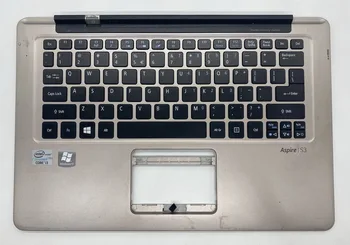 Верхняя подставка для рук с клавиатурой Используется для Acer Aspire S3-371 S3-391 S3-951 MS2346 Передняя панель ЖК-экрана Золотая
