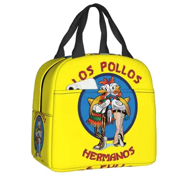 Во все тяжкие Ланч Бокс Кулер Термоизолированный Los Pollos Hermanos Сумка для ланча Chicken Brothers для женщин Детские сумки для еды