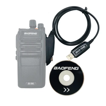 Водонепроницаемый Оригинальный USB-Кабель для Передачи данных Baofeng с Программным обеспечением CD для Портативной Рации UV9R A-58 UV-9R Plus BF-9700 UV 9Rplus
