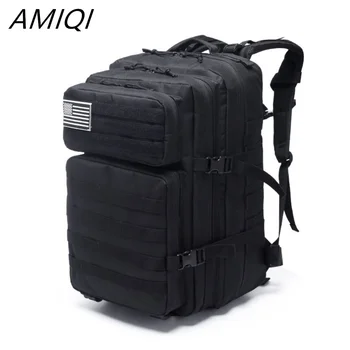 Военный рюкзак AMIQI большой емкости, армейский Тактический Штурмовой рюкзак Molle 3P, мужская Водонепроницаемая сумка для пеших прогулок, кемпинга, охоты