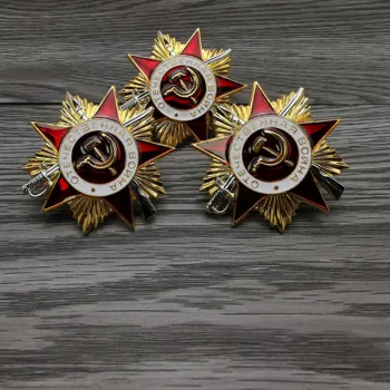 Высокое качество, 3 шт./лот, Медаль CCCP СССР, Советский Значок 1-го Ордена Отечественной войны