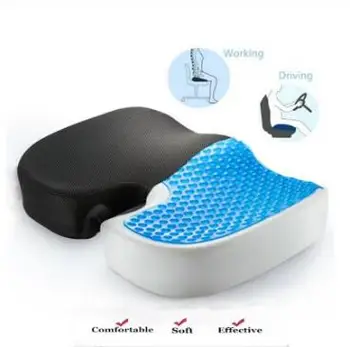 Гелевая ортопедическая подушка с эффектом памяти, поролон, Массажное сиденье для копчика, Автомобильное офисное кресло, защищающее от здорового сидения, дышащие подушки
