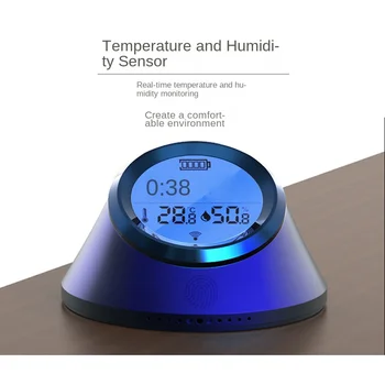 Граффити Смарт-часы ZigBee с датчиком температуры и влажности и дисплеем с подсветкой экрана Умный дом