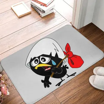 Грустный черный цыпленок Калимеро, коврик для входной двери, уличный коврик для кухни с комиксами, коврик для ванной комнаты, ковер для гостиной