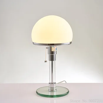 Датская дизайнерская настольная лампа Bauhaus Lamp Nordic Lustre Glass Светодиодные настольные лампы Прикроватная тумбочка для спальни, настольная лампа Home Deco, стоячая лампа