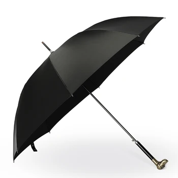 Деловой Автоматический Зонт Элегантный Органайзер с деревянной ручкой Качественный Зонт для джентльменов Роскошные зонты для гольфа Paraguas на открытом воздухе