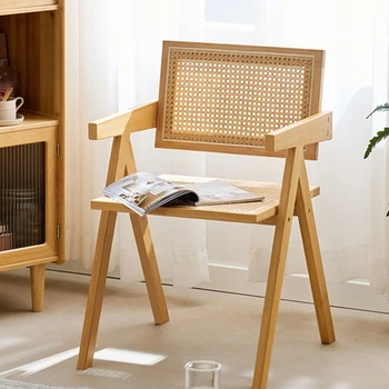 Деревянные стулья для спальни, офиса, столовой, современные скандинавские игровые Акцентные стулья, Многофункциональная мебель для гостиной Sandalye Home T50CY