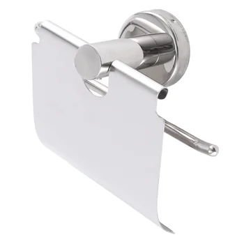 Держатель рулона туалетной бумаги для ванной комнаты, держатель салфеток из нержавеющей стали для ванной комнаты (глянцевый серебристый)