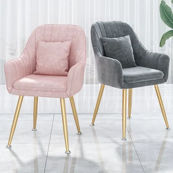 Дизайнерские Кухонные Обеденные стулья Nordic Garden, Позволяющие сэкономить пространство, Обеденные стулья Розовые Эргономичные Cadeiras Мебель для гостиной HY
