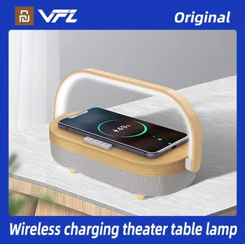 Динамик Bluetooth VFZ Беспроводная зарядка Настольная лампа Поддержка громкой связи Держатель для мобильного телефона и для зарядки Apple HUAWEI XIAOMI
