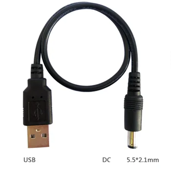 длина 100 см Черный USB-Порт DC5V 5,5*2,1 мм DC Баррель Кабель Питания Разъем Для Небольшого USB-удлинителя 5 В светодиодная лента