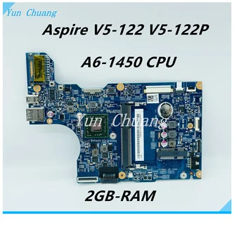 Для Acer Aspire V5-122P V5-122 Материнская плата ноутбука NBM8W11001 48.4LK01.011 12281-1 Материнская плата С процессором A6-1450 2 ГБ оперативной памяти полный тест