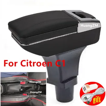 Для Citroen C1 коробка подлокотника Детали интерьера специальные детали для модернизации Центральный ящик для хранения автомобильного подлокотника