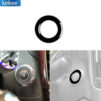 Для Infiniti Q50 2014-2020 Piano Black Интерьер автомобиля Кнопка запуска и остановки двигателя Панель Кольцо крышка отделка Автомобильные аксессуары наклейка