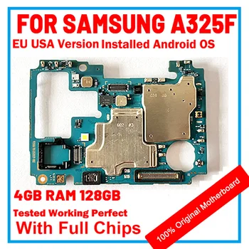 Для Samsung Galaxy A32 A325F Оригинальная Разблокированная Материнская плата SM-A325F Материнская плата С чипами Android OS Logic Board Заменить Mb