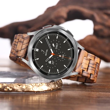 Для Samsung galaxy watch 3 ремешок 45 мм 41 мм часы 46 мм Gear S3 Frontier классический ремешок 22 мм 20 мм деревянный correa для Huawei gt 2e