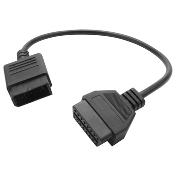 Для кабеля с 14 контактами на 16 контактов Диагностический интерфейс Obd Ii адаптер с 14 контактами на Obd2 с 16 контактами подходит для легковых автомобилей