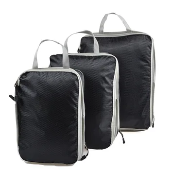 Дорожная сумка для хранения Сжимаемых упаковочных кубиков Дорожный чемодан Органайзер для багажа Складная водонепроницаемая нейлоновая сумка для путешествий