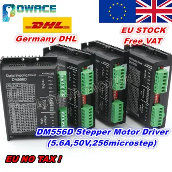 [Доставка по ЕС и бесплатный НДС] 4шт DM556D Шаговый двигатель Цифровой драйвер постоянного тока 24-50 В 5.6A Высокая производительность для фрезерного станка с ЧПУ