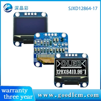 Заводские горячие продажи 0,96-дюймовый 12864 oled-дисплей i2c ssd1306 drive IIC, четырехпроводной интерфейс, белые символы