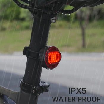 Задний фонарь велосипеда интеллектуальный индукционный стоп-сигнал велосипедное снаряжение горный велосипед дорожный автомобиль задний фонарь для ночной езды водонепроницаемый