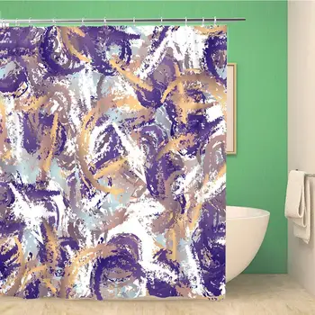 Занавеска для душа в ванной с абстрактным рисунком Пейсли, Африканский батик, богемный ковер, Восточная этническая полиэфирная ткань 72x72 дюйма